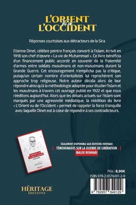 Essai critique sur la vision occidentale de l’Orient – Étienne Dinet, Sliman Ben Brahim. Analyse historique et culturelle, préfacée par Sadek Sellam. Héritage Éditions.