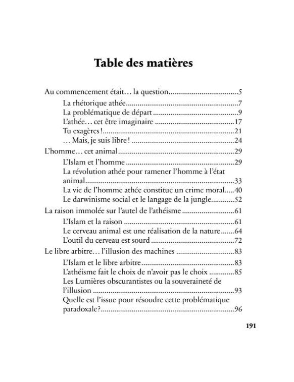 Livre sur l’athéisme, Dr Sami Ameri