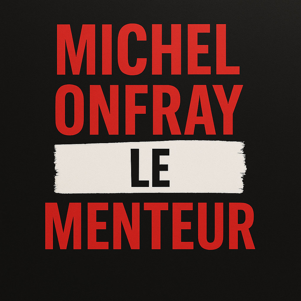 Couverture du livret Michel Onfray le menteur, réfutation des mensonges médiatiques sur le Coran et l’islam, analyse sourcée et accessible pour le grand public.