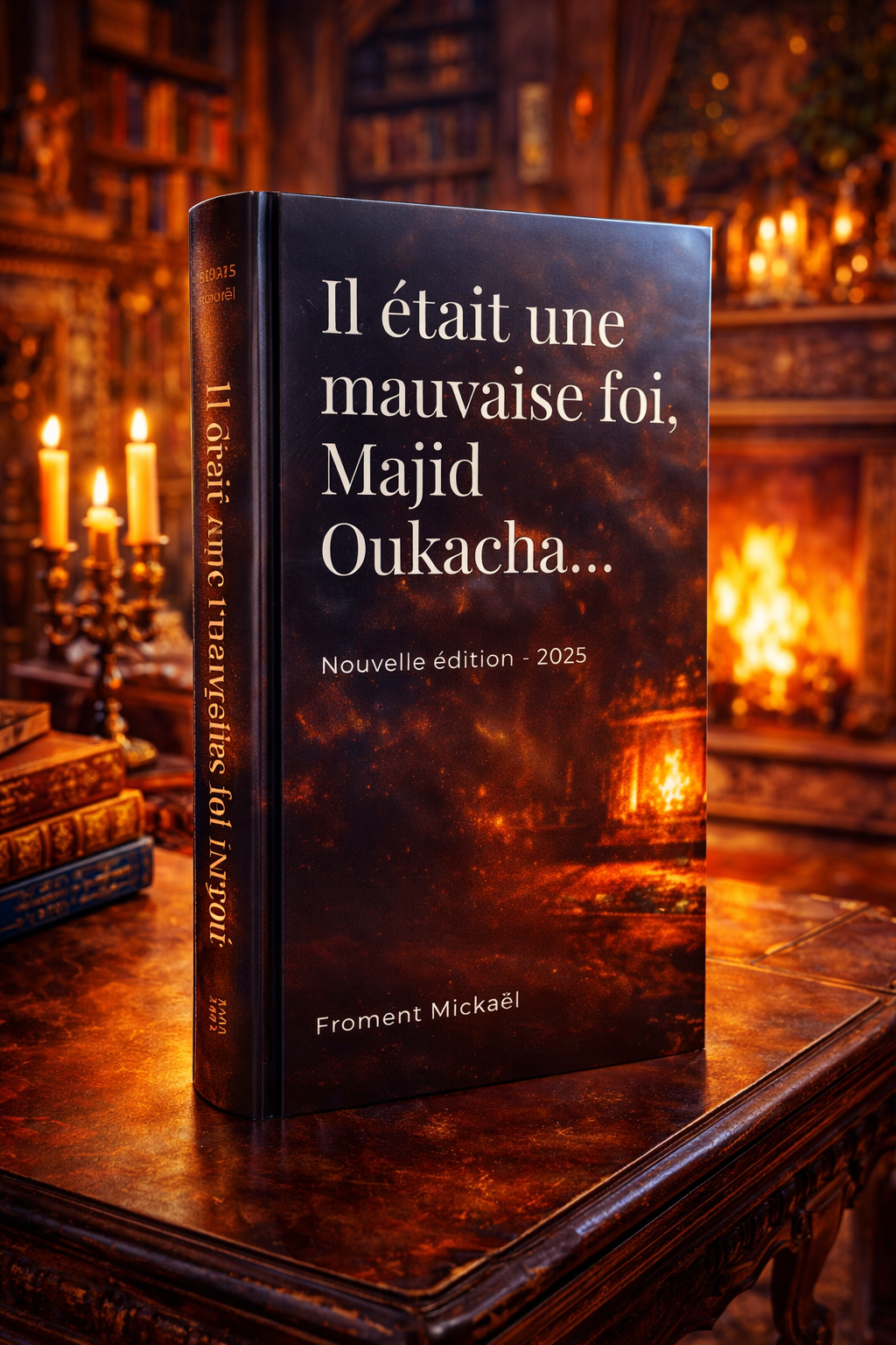 Livre Il était une mauvaise foi, Majid Oukacha – Froment Mickaël, essai critique et réfutation argumentée, couverture noire édition 2025, ouvrage de réflexion sur l’islamophobie et les incohérences idéologiques