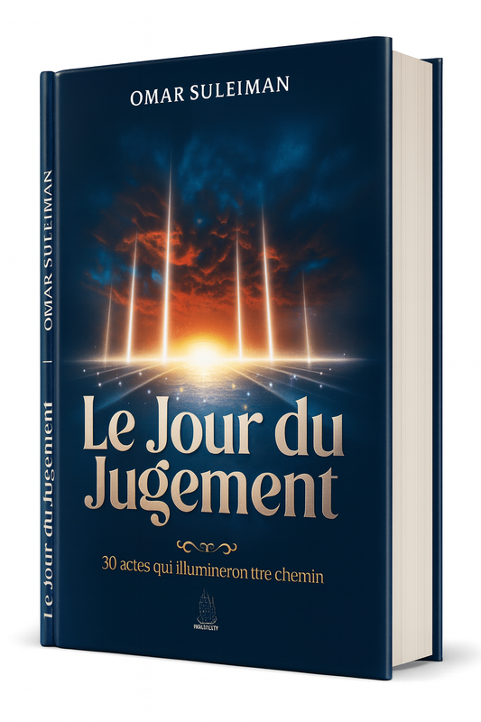 Découvrez Le Jour du Jugement d'Omar Suleiman, un livre profond et accessible qui présente 30 actes lumineux pour préparer sereinement l'au-delà selon les enseignements de l'Islam. Ce guide spirituel en français vous accompagne vers le succès éternel en vous reconnectant à l’essentiel : foi, sincérité, justice, miséricorde. Une référence incontournable pour les musulmans francophones soucieux de leur avenir dans l’Au-delà. Édition haute qualité, couverture inspirante, parfaite pour offrir ou méditer. 