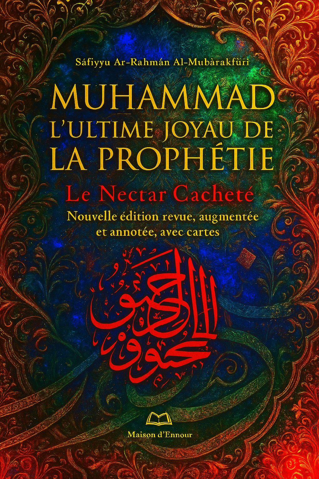 Couverture haut de gamme et lumineuse du livre Muhammad, l’Ultime Joyau de la Prophétie — un chef-d’œuvre incontournable à découvrir.