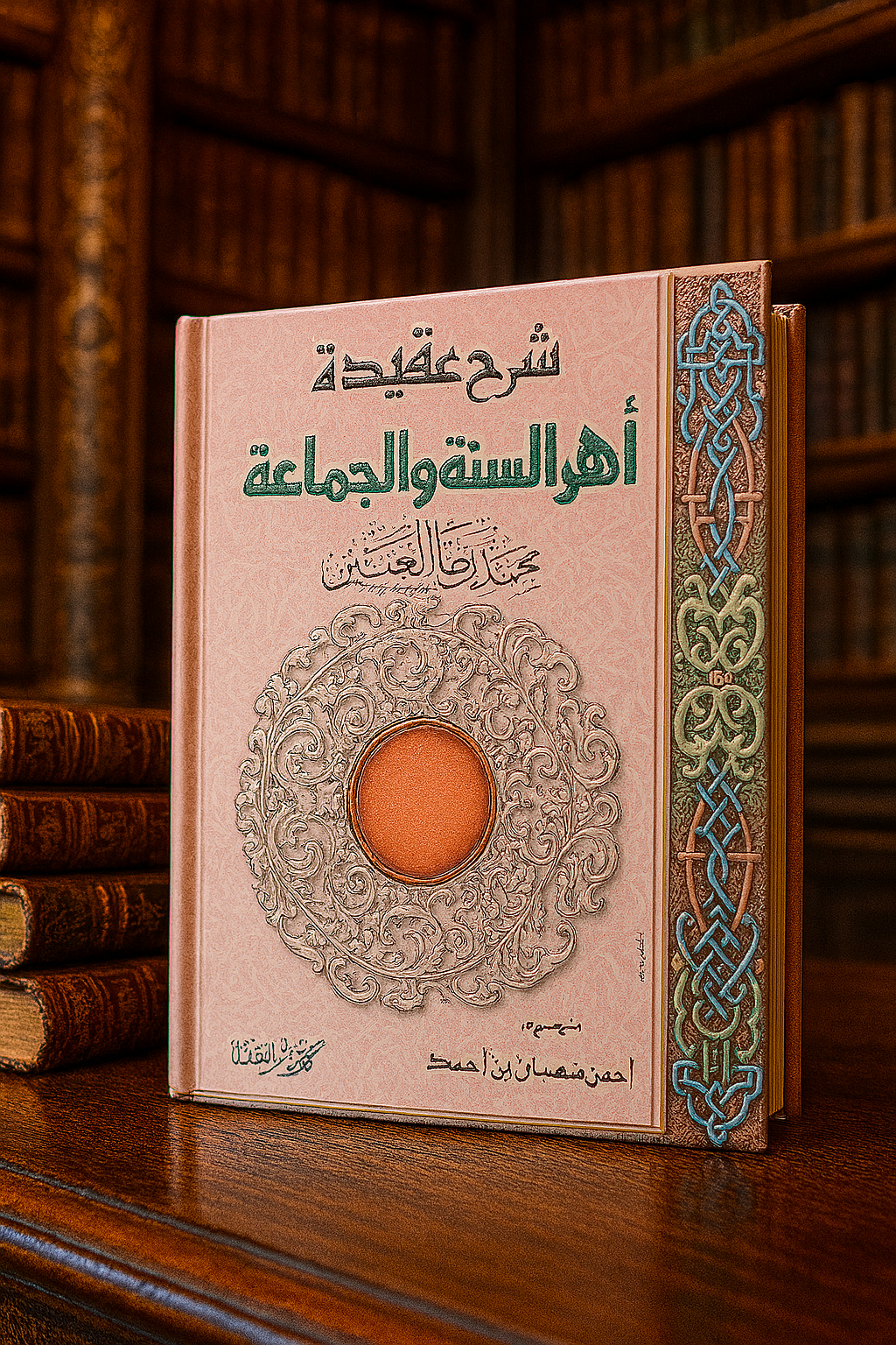 Un livre essentiel sur la croyance des gens de la Sunna, dans un décor noble et raffiné, idéal pour les chercheurs de vérité.