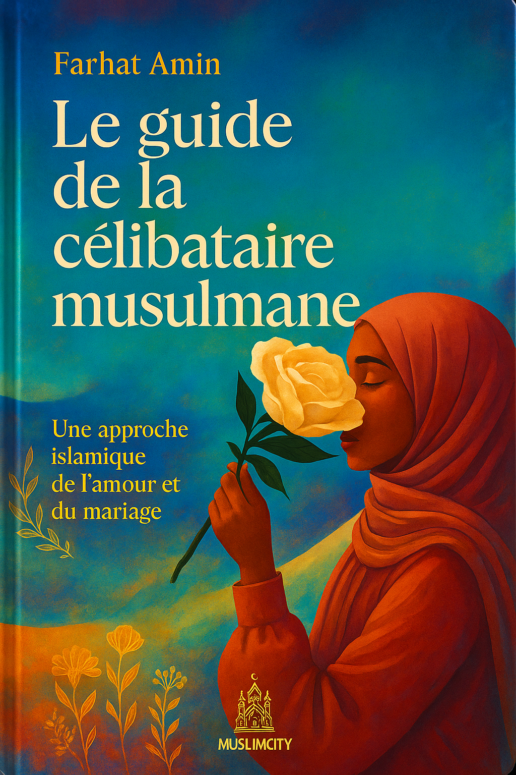 Livre « Le guide de la célibataire musulmane » de Farhat Amin, approche islamique de l’amour et du mariage, ouvrage pratique pour trouver un mari, comprendre la compatibilité, réussir son mariage selon l’Islam.