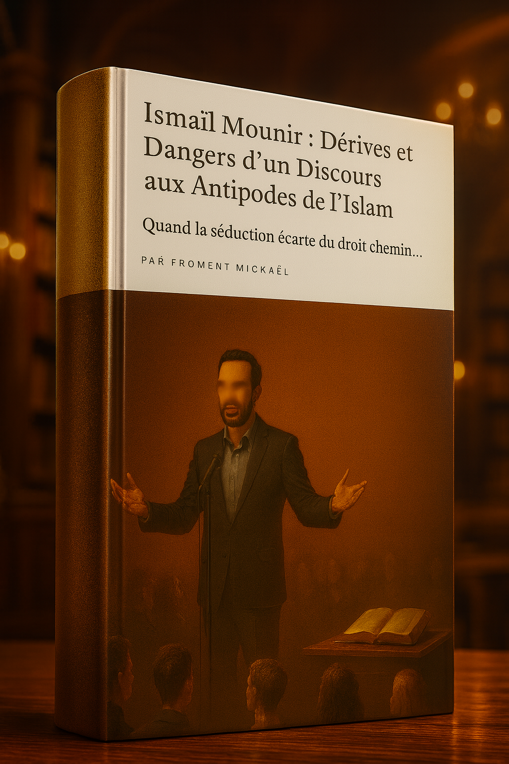 Couverture du livret à télécharger « Ismaïl Mounir : Dérives et Dangers d’un Discours aux Antipodes de l’Islam ». Analyse critique rigoureuse d’un prédicateur influent, réfutation islamique des ambiguïtés modernes, livre PDF à vendre pour comprendre les dérives actuelles de la prédication. Islam authentique, tawhid, hijab, jihad, foi, sunnah, jeunes musulmans, prédication douce, égarement contemporain.