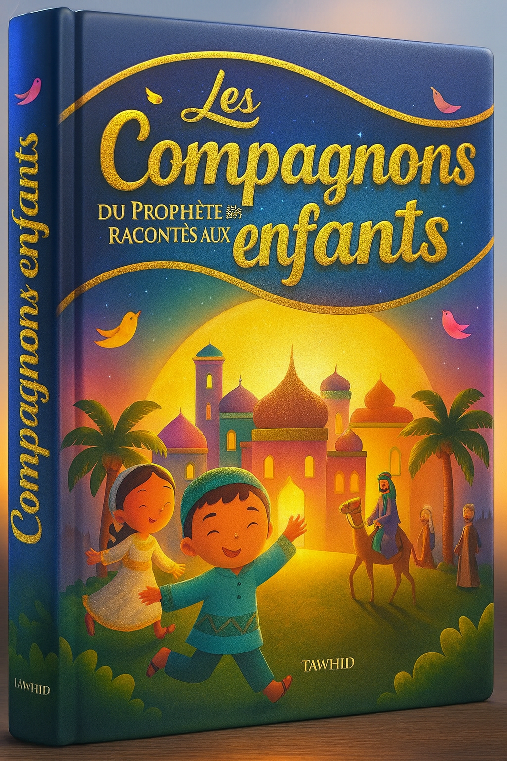 Livre jeunesse islamique 3D – Les Compagnons du Prophète ﷺ racontés aux enfants – Apprentissage ludique, coloré et éducatif pour découvrir l’histoire de l’Islam et des Sahaba à travers des récits adaptés aux petits. Édition Tawhid, livre illustré, parfait pour initier les enfants à la foi musulmane avec douceur et émerveillement.