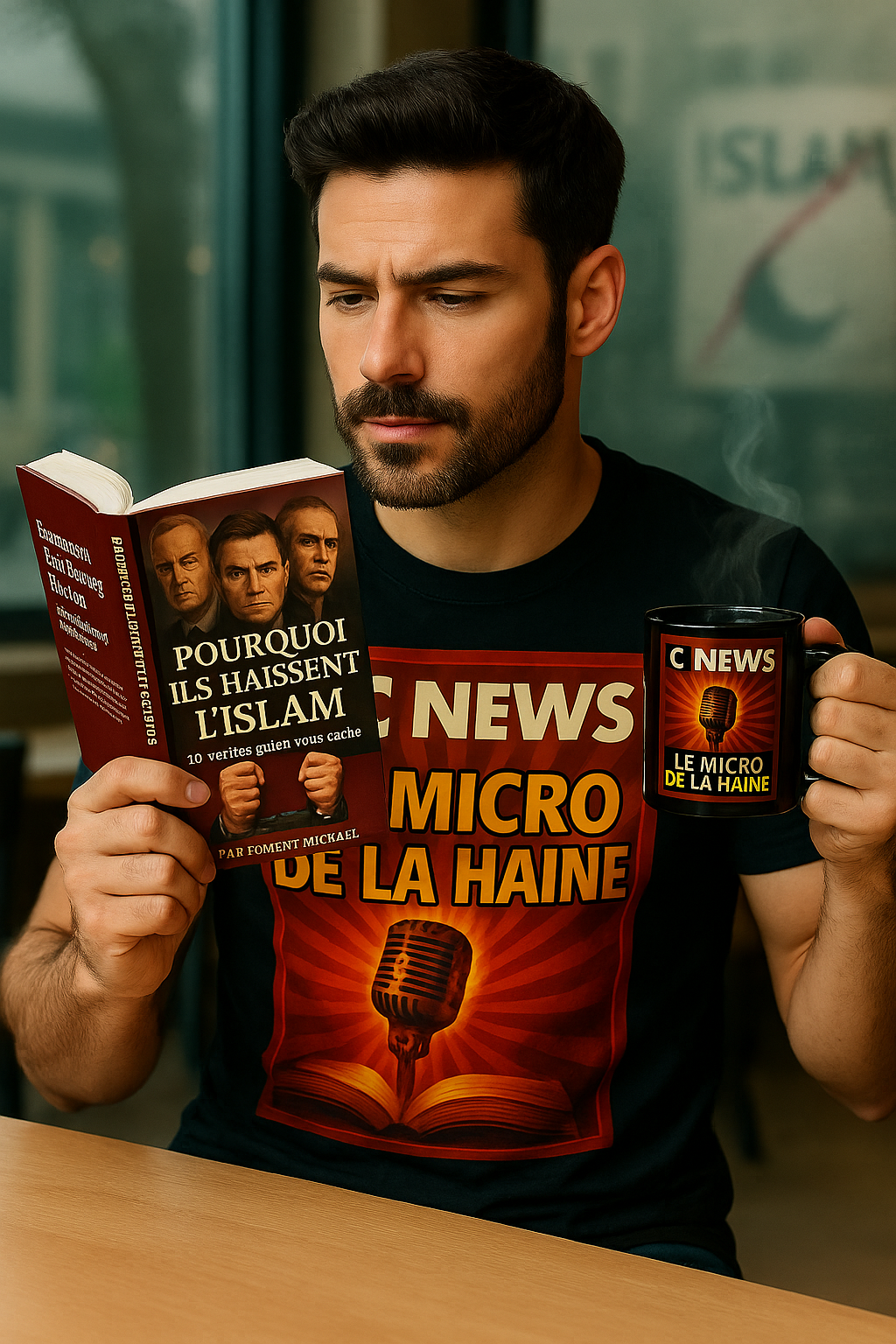 Pourquoi ils haïssent l’Islam – Livret vérité sur l’islamophobie, mensonges médiatiques, propagande anti-musulmane, analyse critique, défense de l’islam, Froment Mickaël

Découvrez un livret percutant qui dévoile 10 vérités cachées sur la haine contre l’Islam : manipulation des médias, lois d’exception, racisme d’État, censure de la parole musulmane, stigmatisation des croyants, attaques contre les valeurs islamiques, préjugés coloniaux. 