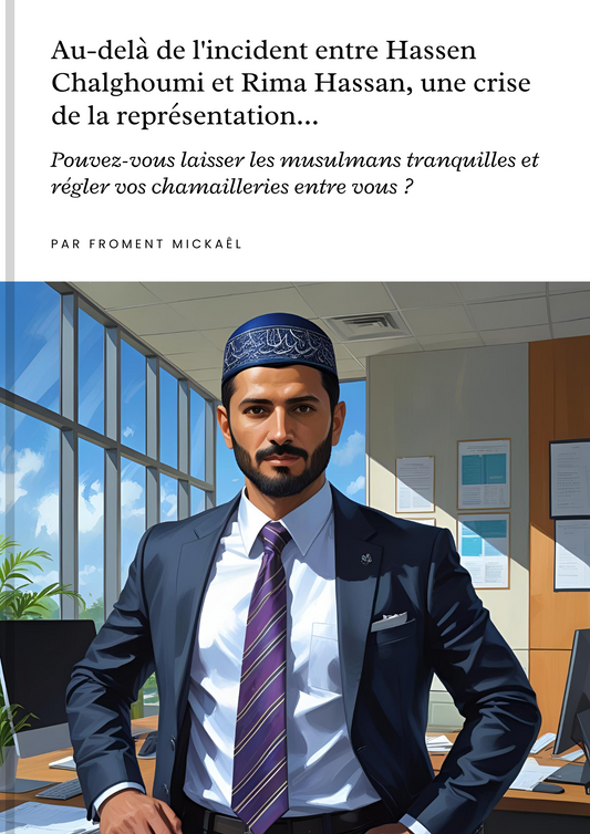Livret « Au-delà de l’incident entre Hassen Chalghoumi et Rima Hassan, une crise de la représentation » – Analyse sur la légitimité des voix musulmanes en France, réflexion critique sur la représentation et la visibilité des musulmans dans le débat public.