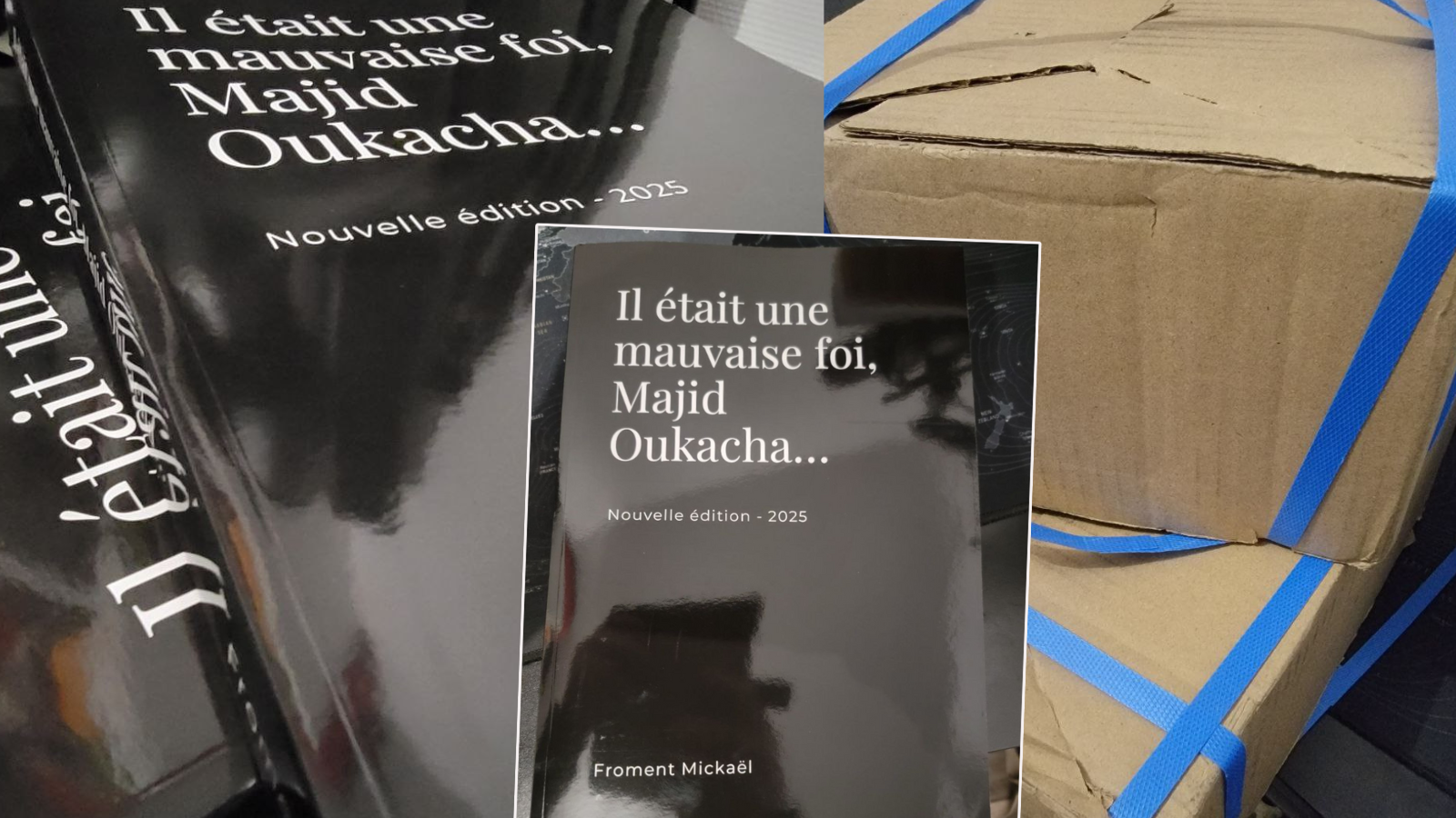 Livre Il était une mauvaise foi, Majid Oukacha – Froment Mickaël, essai critique et réfutation argumentée, couverture noire édition 2025, ouvrage de réflexion sur l’islamophobie et les incohérences idéologiques