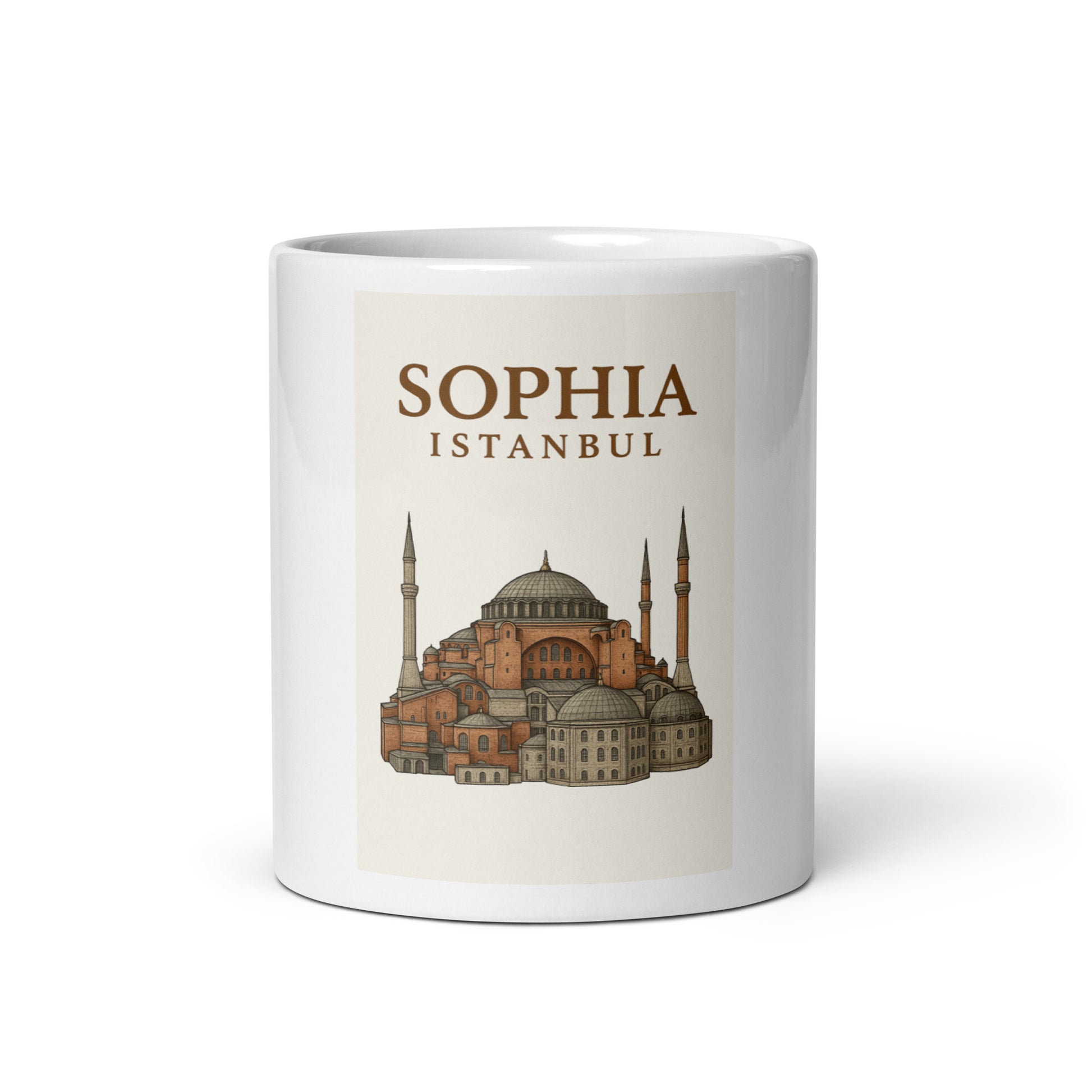 Offrez-vous un moment de détente avec ce mug en céramique orné de l’iconique mosquée Sainte-Sophie. Un design raffiné, des couleurs chaleureuses et une touche orientale pour sublimer vos pauses café. Idéal pour les passionnés de culture, d’architecture et d’Istanbul.
