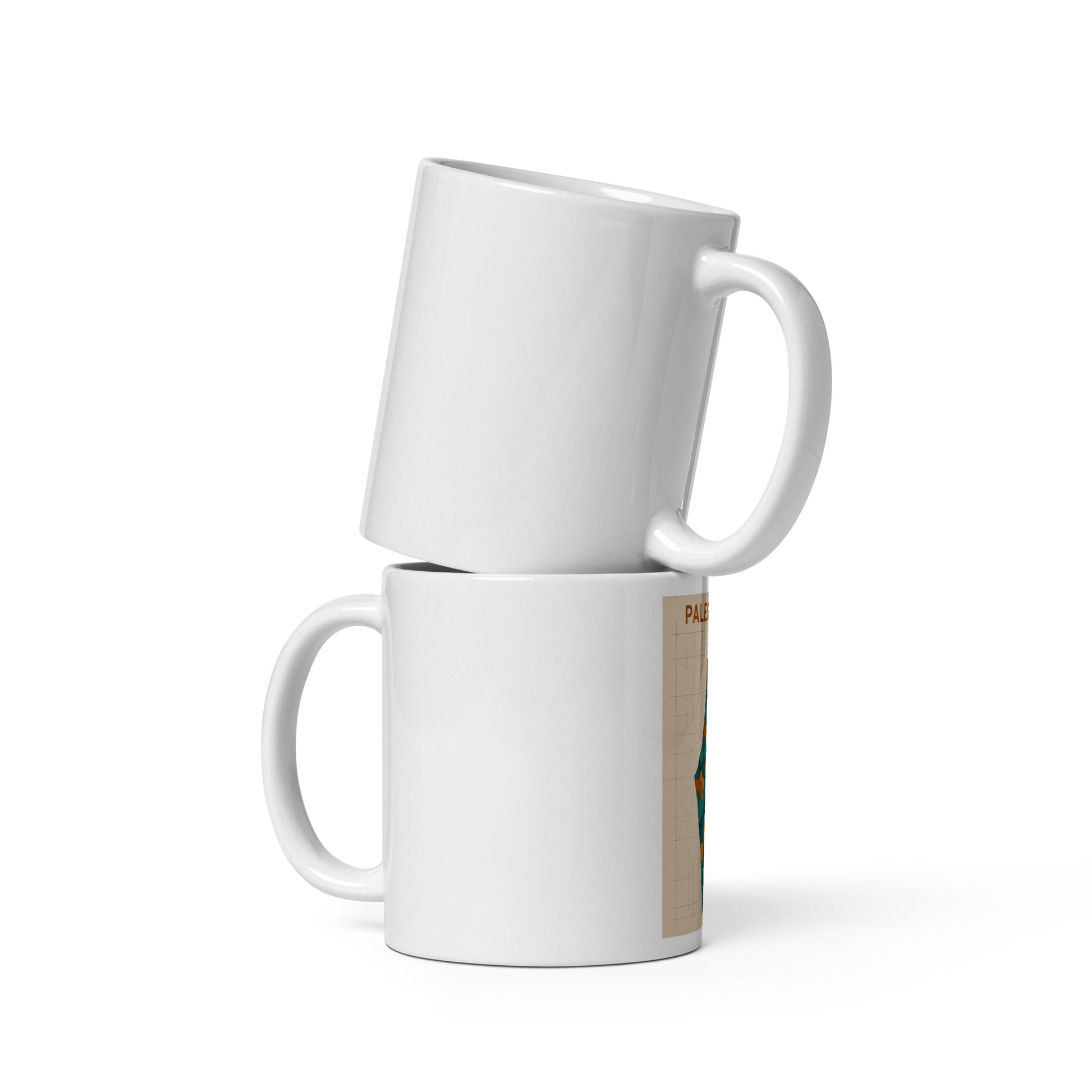 Affichez fièrement votre attachement à la Palestine avec ce mug unique, sublimé d’une carte artistique aux teintes chaudes et géométriques. Inspiré des illustrations techniques vintage, ce design allie style et histoire, dans un décor chaleureux et moderne.